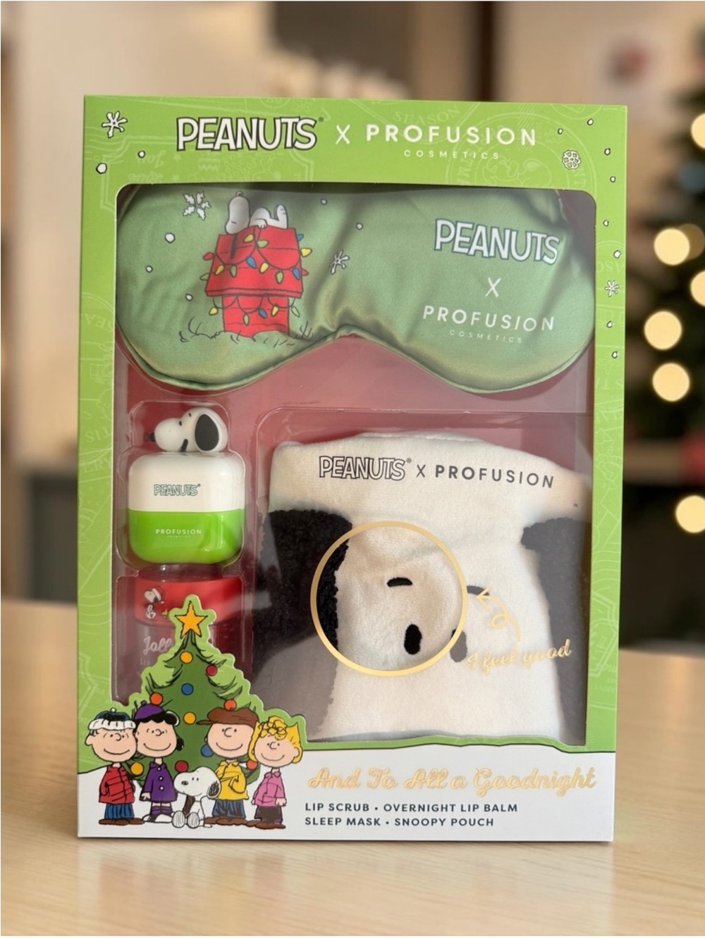 Peanuts Holiday - And To All A Goodnight Set - NIB